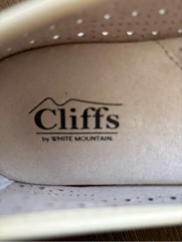 Cliffs by WHITE MOUNTAIN Cream Perforated Bow Ballet Flats - Image 3