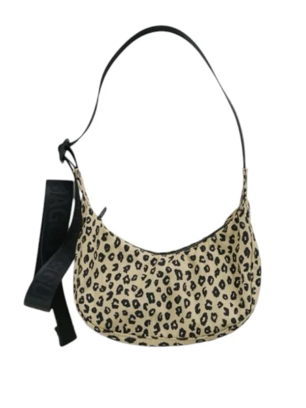 Like New➡️Baggu Mini Nylon Crescent Bag - Honey Leopard - Image 4