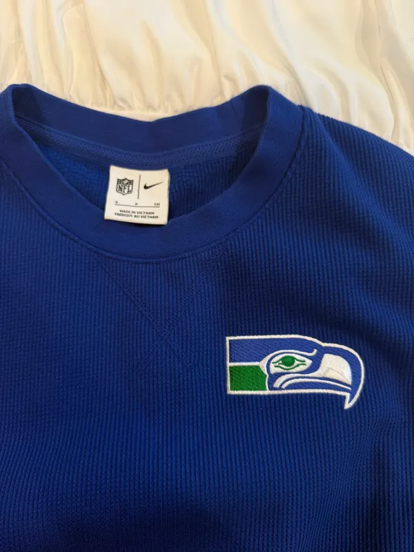 Seahawks Waffle Knit Long Sleeve - Image 2