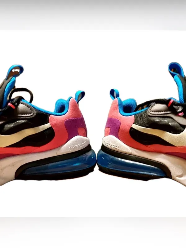 Nike Air Max 270 React GS Hyper Pink 7Y/8.5W Athletic Running Walking Sneakers - Image 6
