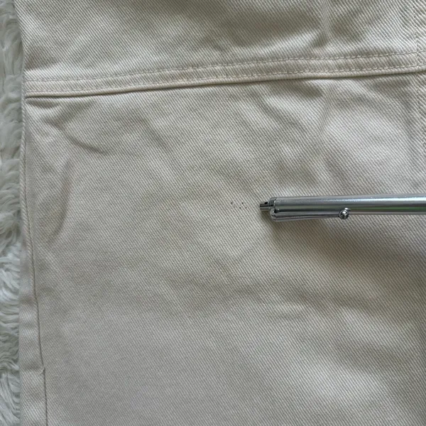 Aritzia Tna Pants Troop Cargo Pant Mid-Rise Utility 100% Cotton Cream Sz 4 - Image 13