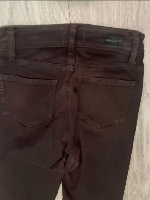 PAIGE Dark Brown Skinny Jeans - Image 3