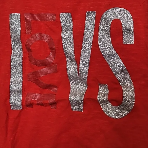 PINK - Victoria's Secret red I love tank top sz Medium - Image 2