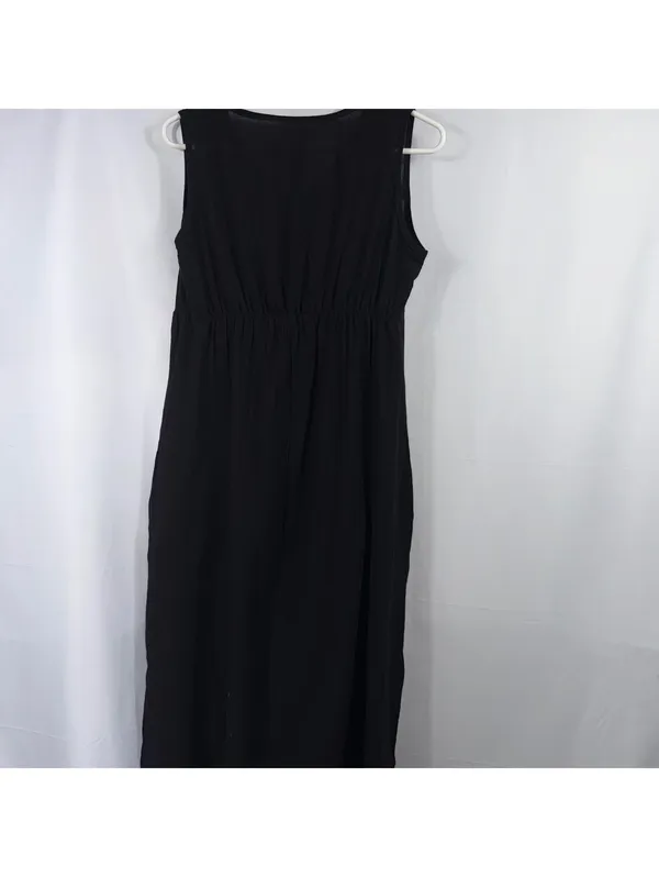 Women’s Black Sleeveless Maxi Dress Size S Casual Boho Minimalist - Image 6