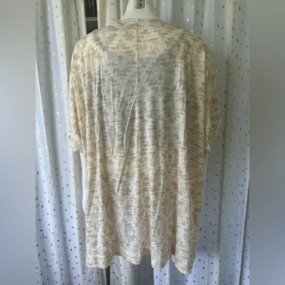 Panhandle NWOT Women's Embroidered Aztec BOHO Duster Kimono Style Cardigan L XL - Image 5