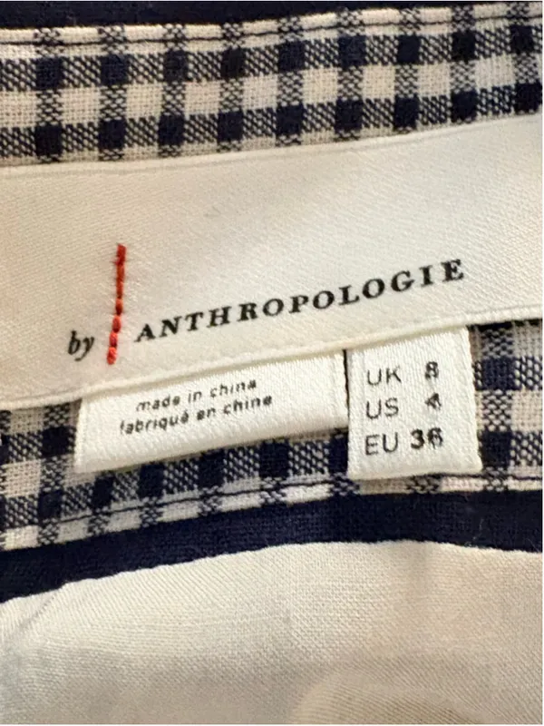 Anthropologie Camelia Gingham Dress Women’s Size 4 - Image 4