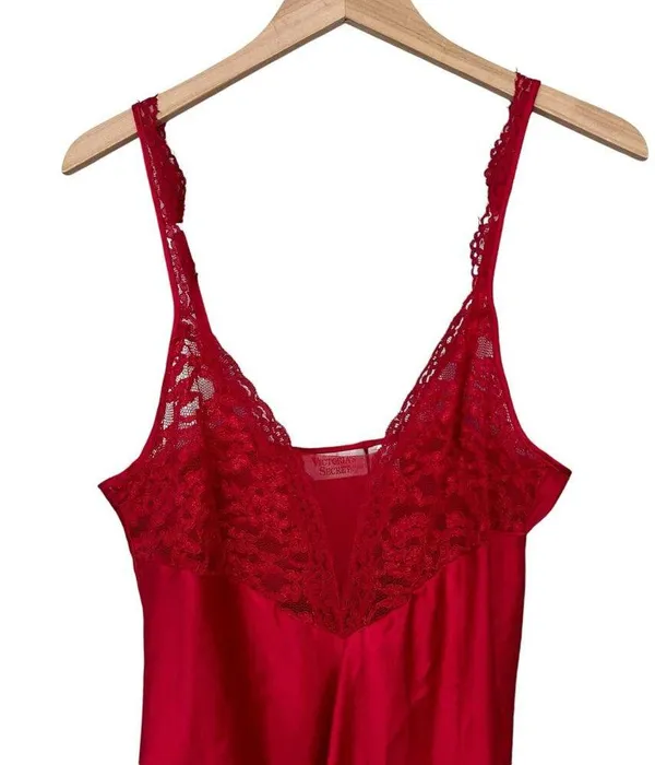 Vintage Victoria's Secret Gold Label Maxi Slip Dress Sz L - Image 2