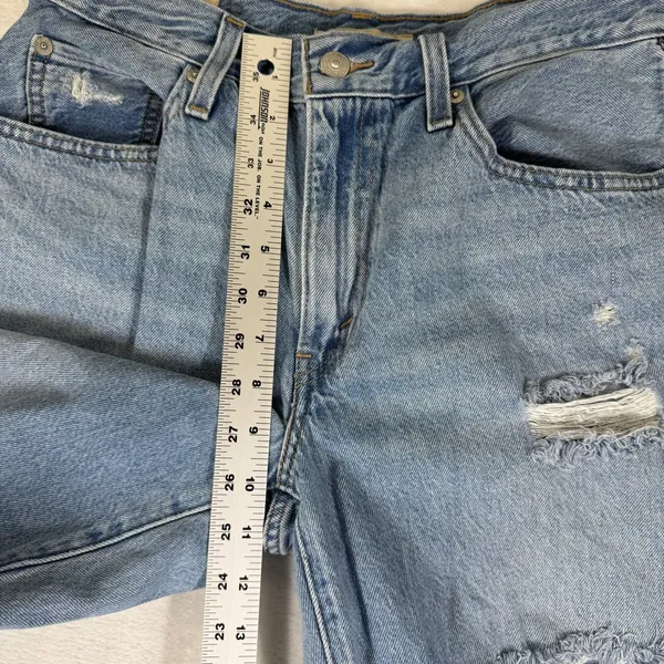 Levi's‎ Baggy Dad Jeans Light Wash Blue W27 L30 Relaxed Straight Barrel Leg - Image 7