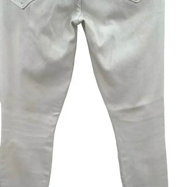 Mother Denim Looker Ankle Fray Jeans in Glass Slipper‎ White Size 26 - Image 11