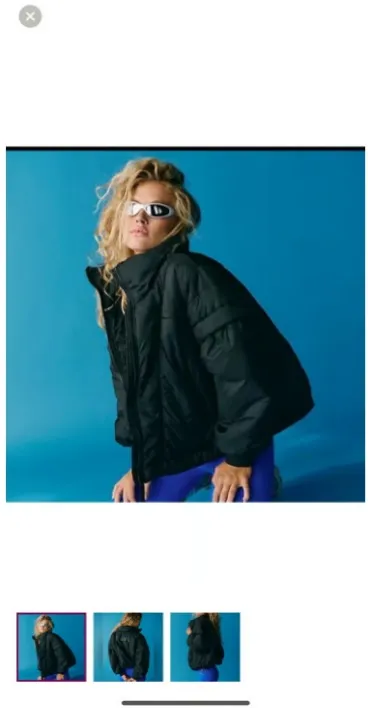 Free People FP Movement Black Penelope Packable Puffer Jacket - Image 2