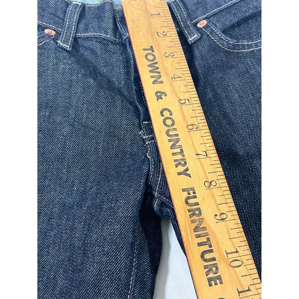 7 For‎ All Mankind Roxanne Slim Straight Leg Jeans Women 27 Dark Indigo USA Chic - Image 10