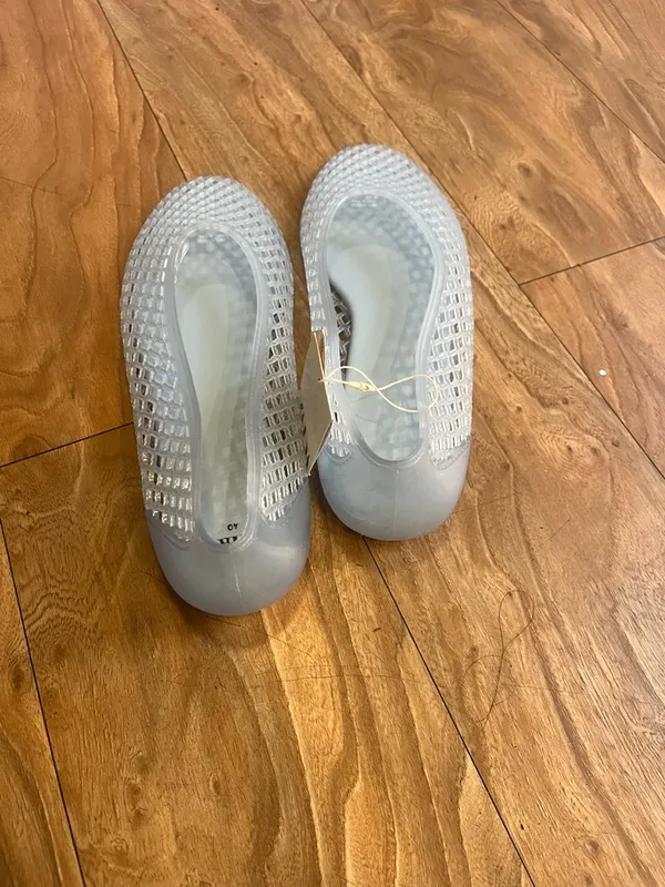 Zara Light blue Mesh Slip-On jelly ballet Flats Sz 9 - Image 10