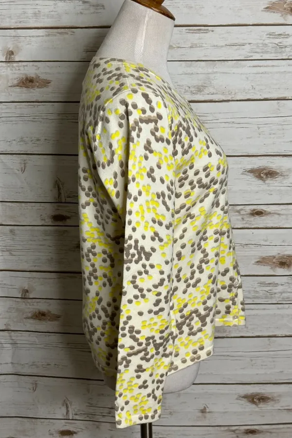Saks 5th Avenue Clothes Real polka-dot button front cardigan sweater Size L - Image 5