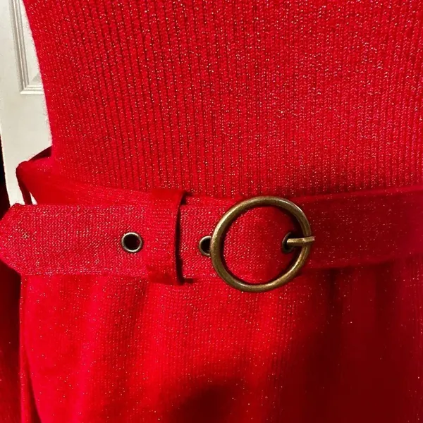 Free People red French Girl dress - Image 6