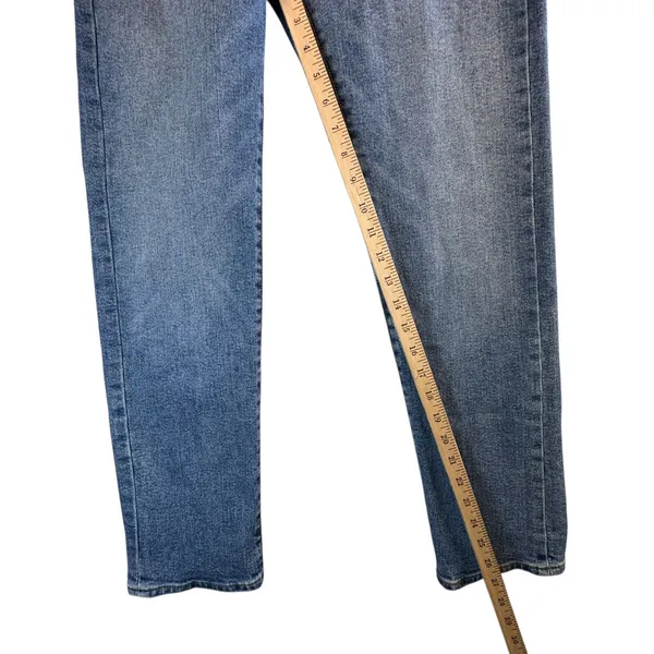 Levi's Wedgie Straight Jeans Sz 26‎ Blue High Rise Button Fly Classic Clean Girl - Image 9