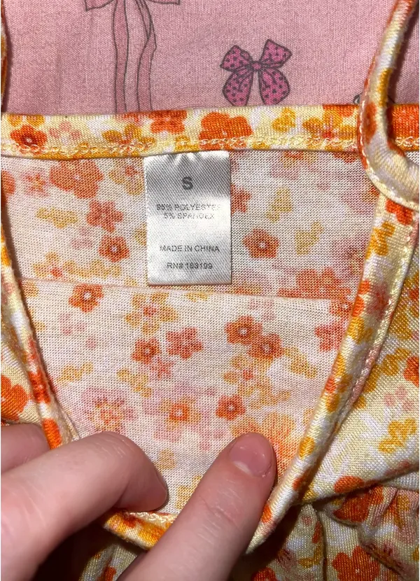Floral dress Gold - Image 2