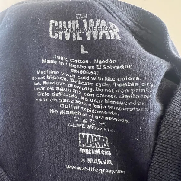Marvel Captain America Civil War T-Shirt - Image 8