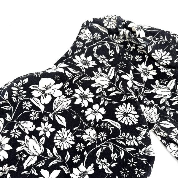 Free People Somthin Bout You Black & White Floral Bodysuit NWT Size Small - Image 3