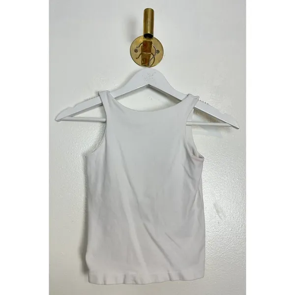 Free People Clean Lines Crop Tank in White Size Medium/Large - Image 6