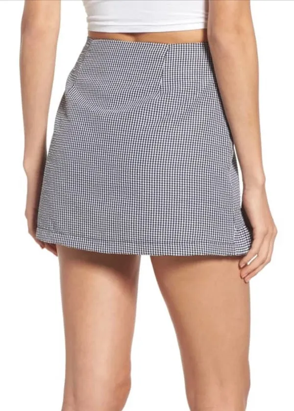 Ruffle Trim Gingham skirt - Image 2