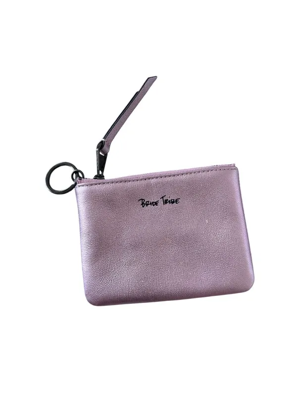 REBECCA MINKOFF Pink Leather Bride Tribe Keychain Coin Wallet - Image 4