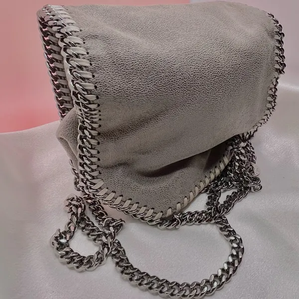 Authentic Stella McCartney Falabella Mini Tote in classic grey - Image 9