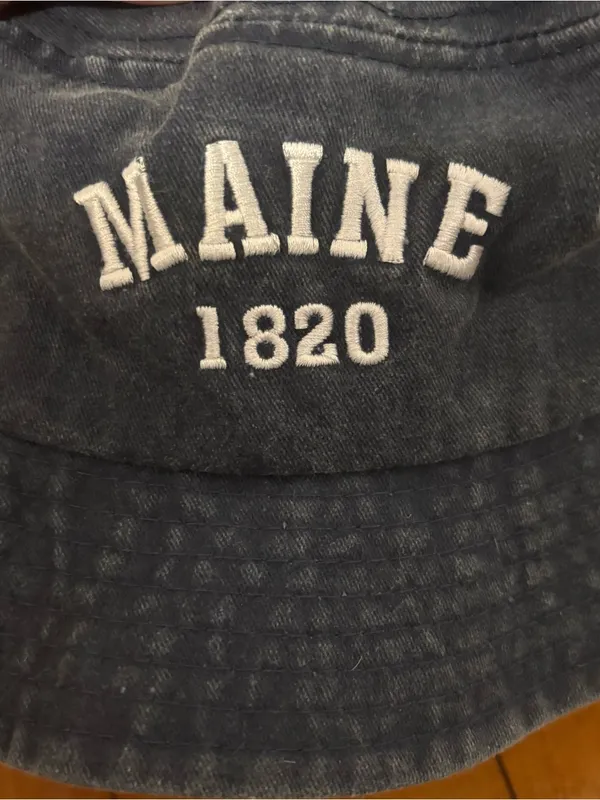 Maine 1820 Embroidered Washed Bucket Hat - Image 3