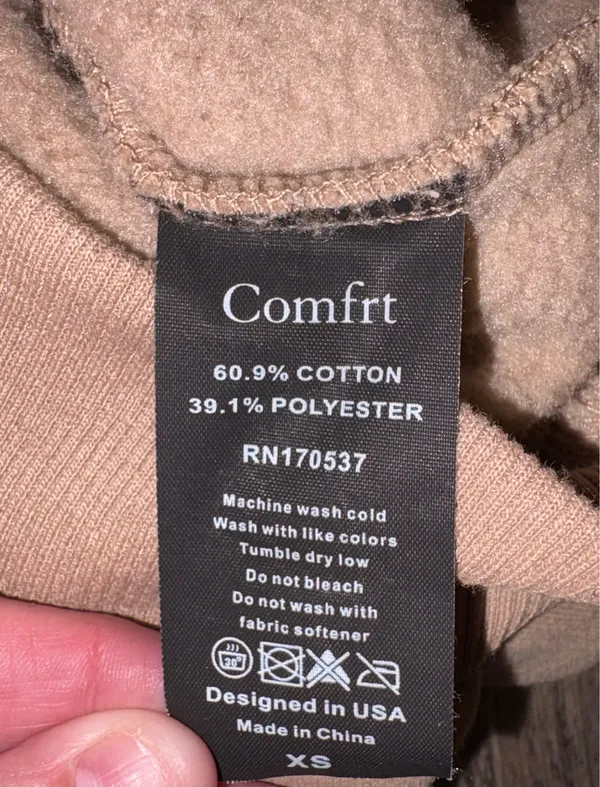 Comfrt Coordinate Unisex Sand Hoodie-XS - Image 6