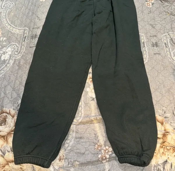 Skims Limited Edition Spruce Cotton Fleece Pants - Image 3