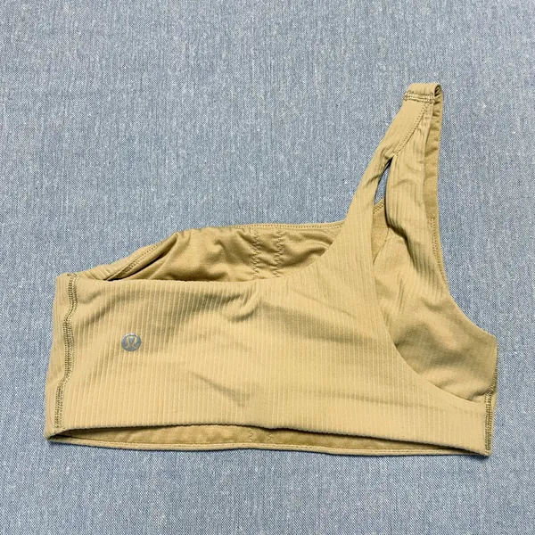 Lululemon Ribbed Nulu Asymmetrical Yoga Bra Size 6 - Image 3