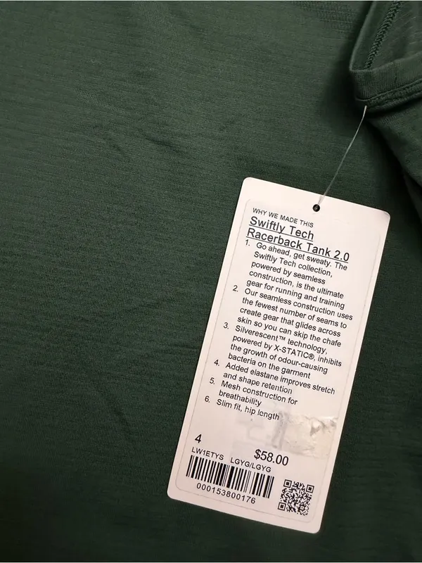 NWT Lululemon Swiftly Tech Racerback Tank Size 4 - Image 7