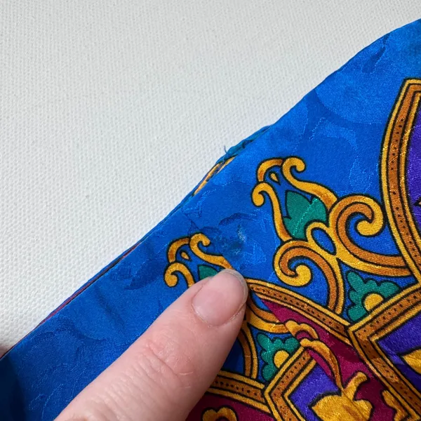 Adrianna Papell VTG 100% Silk Baroque Blazer Jacket Size‎ 8 Colorful Maximalist - Image 5