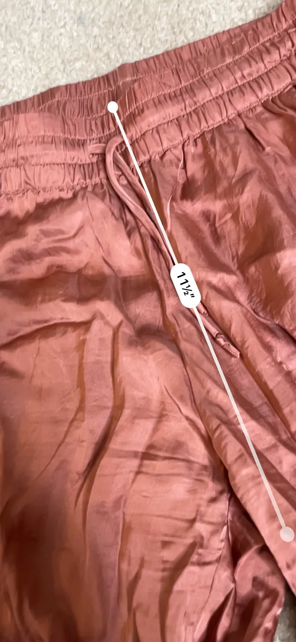 Young Fabulous and Broke Ollie Burnt Orange Satin Jogger Pants - Image 3