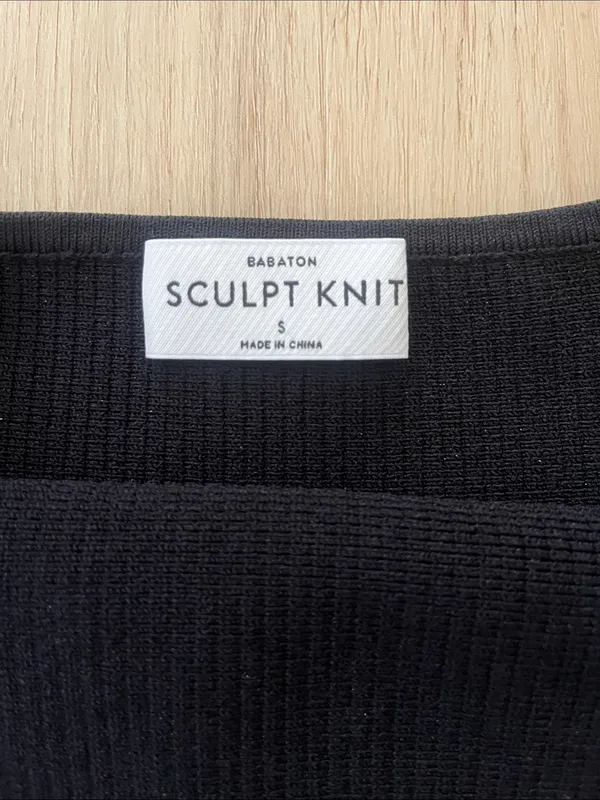 Aritzia Babaton Sculpt Knit Squareneck Tank Top in Black Women’s Size Small - Image 4