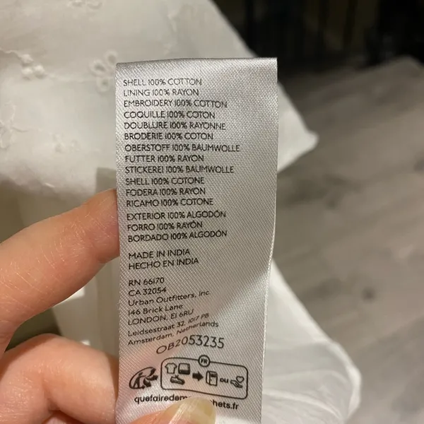 NWOT urban outfitters strapless white midi dress with eyelets - Image 10