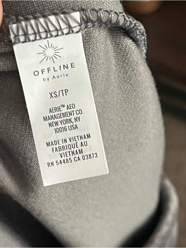 OFFLINE X AERIE | Charcoal Gray Velour Jogger Pants Sz XS - Image 8