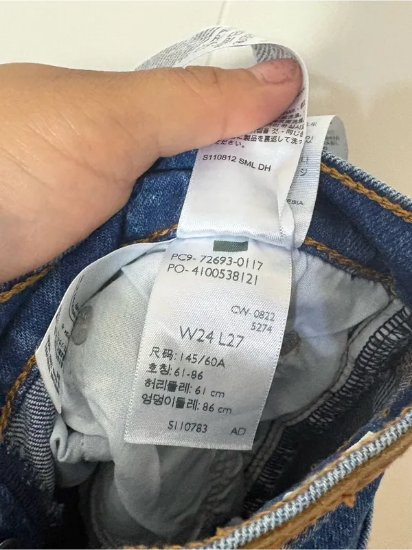 Levi’s Ribcage Straight Ankle Jeans Women’s Size 24 High Rise Button Fly Medium - Image 10