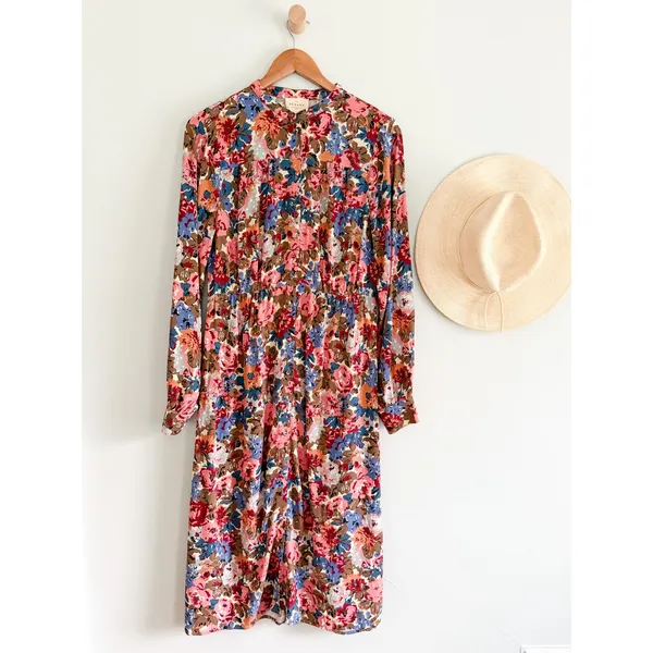 Sézane | Alix Floral Midi Dress October Flowers | Sz US 4 FR 36 - Image 2