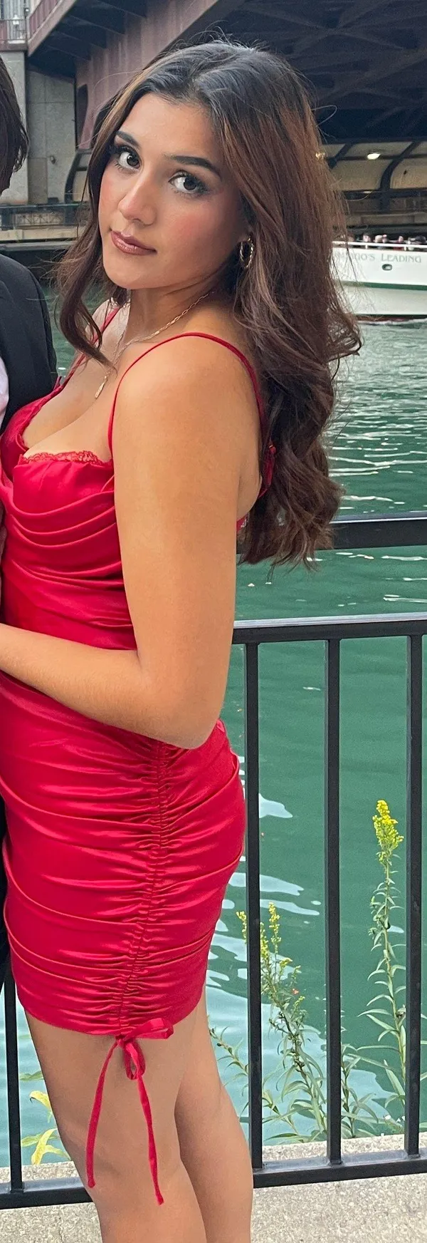 Oh Polly Red Bodycon Mini Dress - Image 4