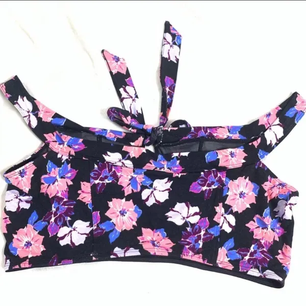 Free people off the shoulder floral‎ crop top - Image 4