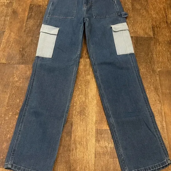 Pacsun 90s Boyfriend Y2K Baggy Carpenter Straight Jeans size 25 - Image 2