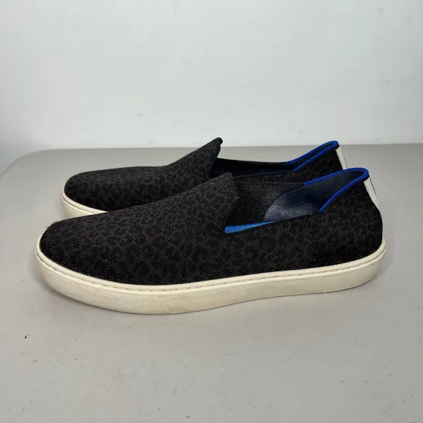 Rothy's Original Leopard Slip On Sneakers Size 9.5 - Image 3