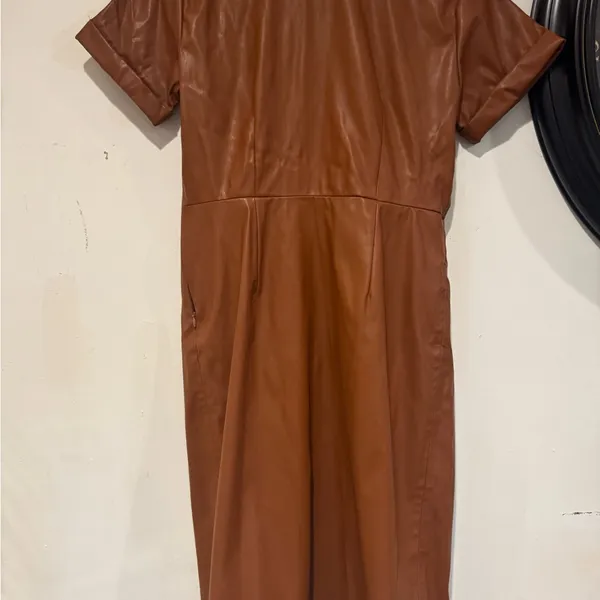 Nine West Brown Midi Wrap Dress - Image 4