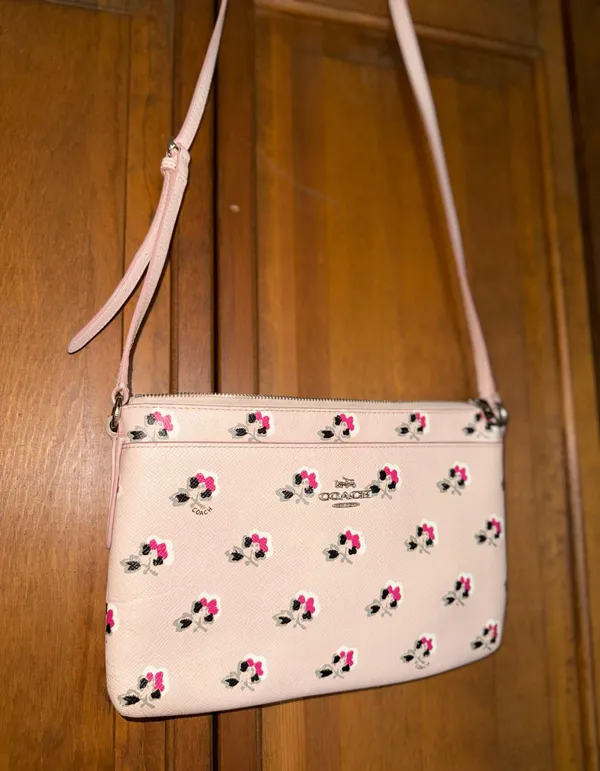 Pink Poppy Coach Crossbody - Image 4