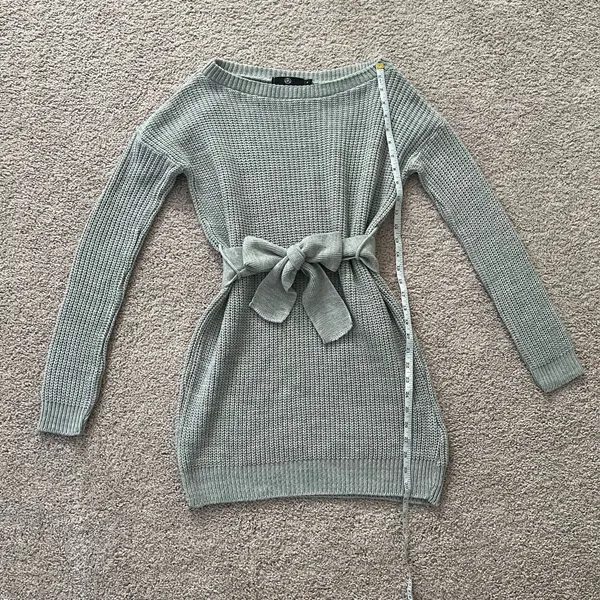 Gray sweater dress - Image 3