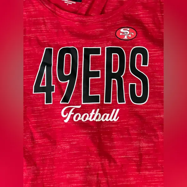 NFL Women's Large San Francisco 49ers Red Marathon Open Back‎ Tie Back Tank Top - Image 10