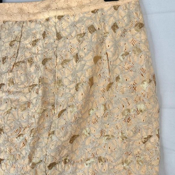Vero Moda Sequins and Lace Mini Skirt Size 165/68A US 6 - Image 9