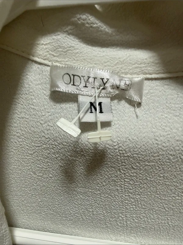 Women’s Cream Button-Down Casual Shirt - Lightweight Long Sleeve - Image 3