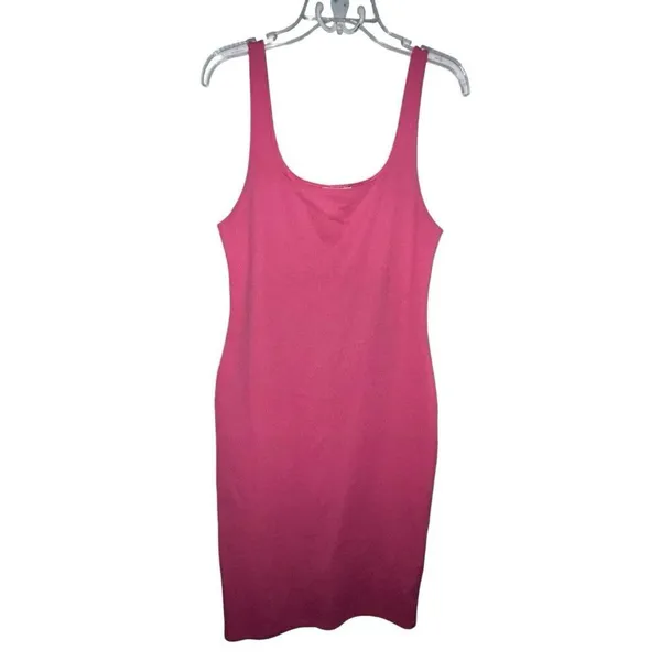 Zara Fitted Midi Dress Size XS‎ Pink Sleeveless Bodycon Fitted Casual Tank Dress - Image 3