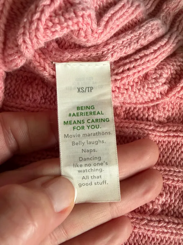 💝Aerie Pink Cable Knit Cropped Sweater💝 ~XS - Image 8